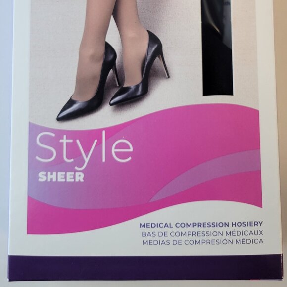 Sigvaris Medical Compression Hosiery / Thigh-High / MS / Black / 781NMSO99 - Picture 2 of 5